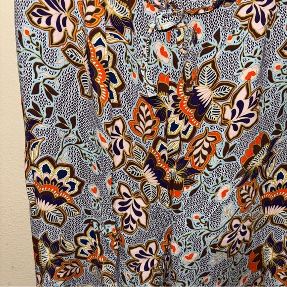 LOFT Floral Wide Leg Pants - Multicolor - Picture 3 of 5